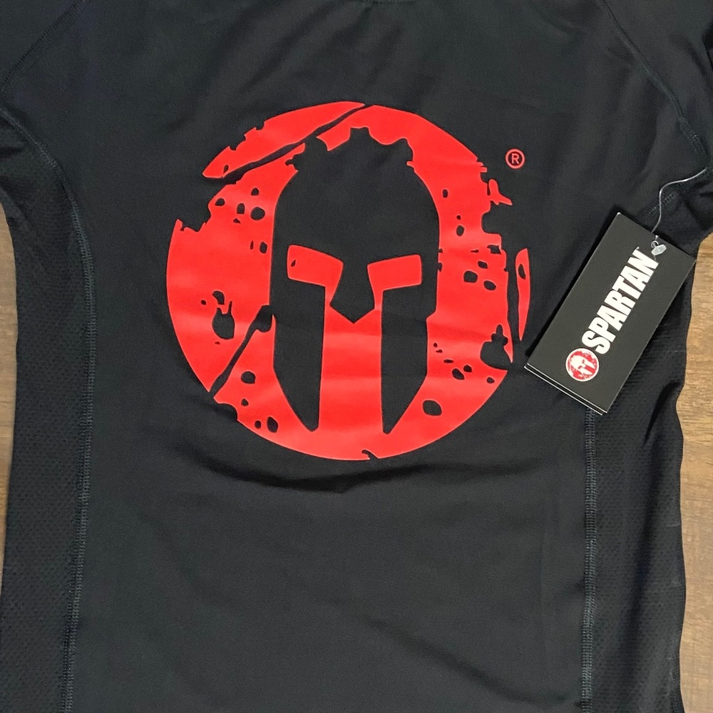 Camiseta transpirable Spartan. Spartan outdoor running fitness breathable T-shir